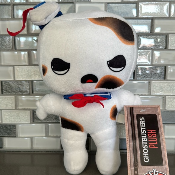 GHOSTBUSTERS Toasted Stay Puft Marshmallow Man Plush Doll Figure 10โ / BRAND NEW - Picture 1 of 14